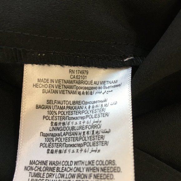 BCBGENERATION Black Multi Color Embroidery V Neck Chiffon Sleeveless Dress - Picture 3 of 9